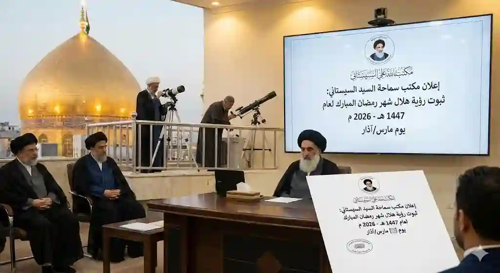 موعد شهر رمضان 2026 عند السيد السيستاني